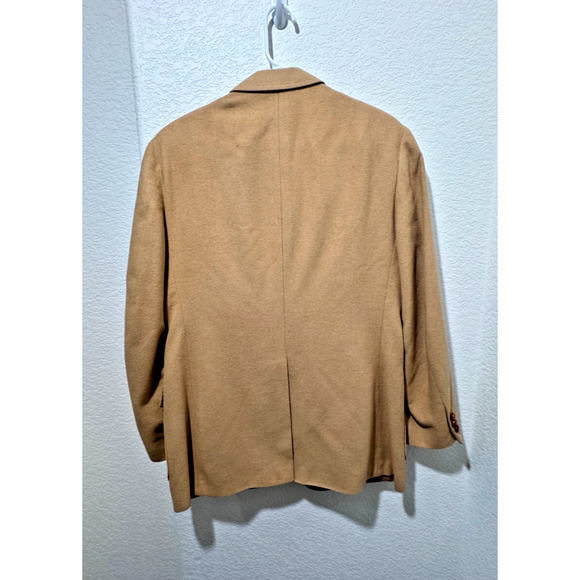 Vtg J.B. BRITTON Men's Camel USA Sport Coat Jacket Blazer Sz 42R - Picture 2 of 11